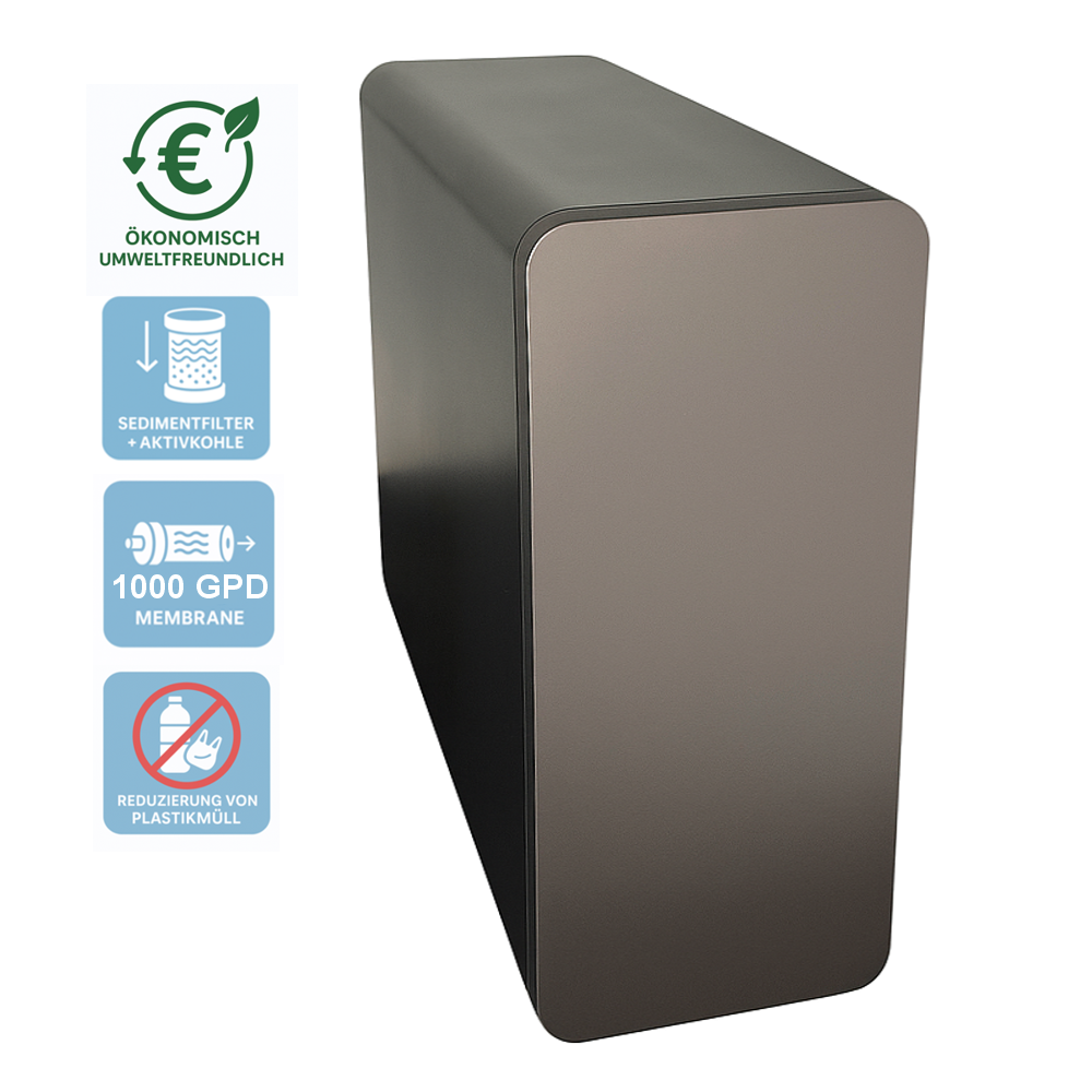WaterFALL PRO 1000 GPD Osmoseanlage 2,9 L/min Osmosewasser/Abwasser 1:0,5