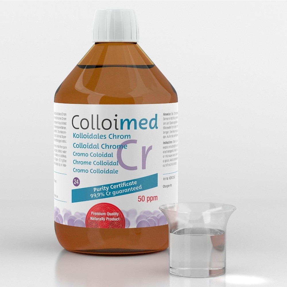 Kolloidales Chrom 50 ppm Cr 99,9 % 500
