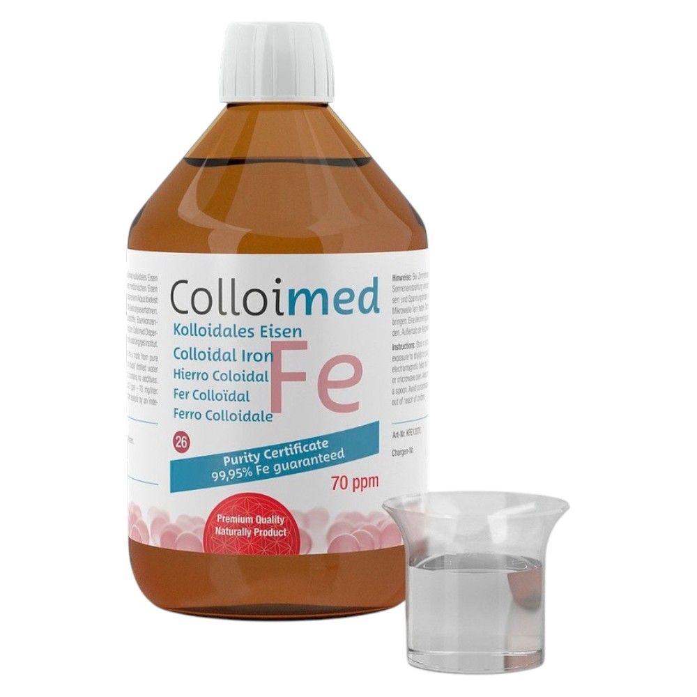 Kolloidales Eisen 70ppm Fe 99,95% 500 ml